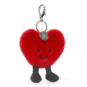 CZERWONE SERDUSZKO zawieszka breloczek Amuse 16 cm