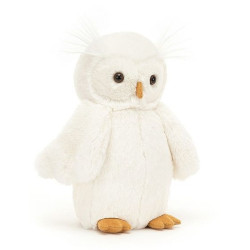 NIEŚMIAŁA SÓWKA kremowa przytulanka Bashful Owl 24 cm