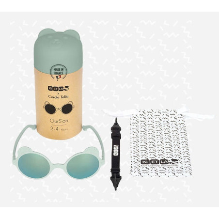 OKULARKI przeciwsłoneczne 0-1 Ourson Almond Green