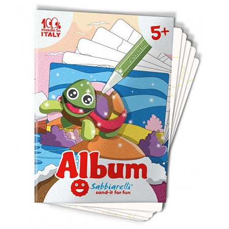 MORSKIE ZWIERZĄTKA album do kolorowania magicznym piaskiem