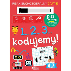 1,2,3...KODUJEMY książka z pisakiem suchościeralnym