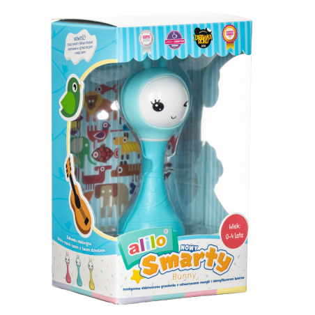 NIEBIESKI KRÓLICZEK interaktywna zabawka edukacyjna Smarty Bunny