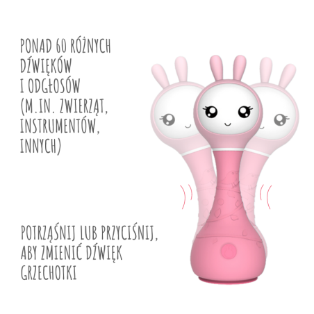 NIEBIESKI KRÓLICZEK interaktywna zabawka edukacyjna Smarty Bunny