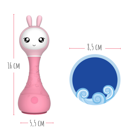 NIEBIESKI KRÓLICZEK interaktywna zabawka edukacyjna Smarty Bunny