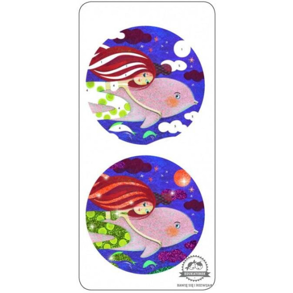 SYRENKI zestaw artystyczny z brokatem