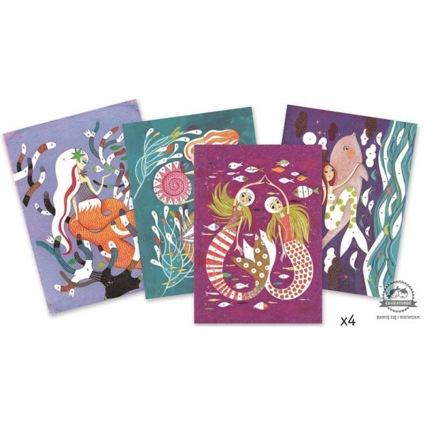 SYRENKI zestaw artystyczny z brokatem