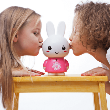 RÓŻOWY KRÓLICZEK interaktywna zabawka edukacyjna Honey Bunny