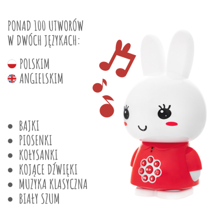 RÓŻOWY KRÓLICZEK interaktywna zabawka edukacyjna Honey Bunny