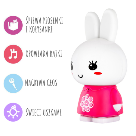 CZERWONY KRÓLICZEK interaktywna zabawka edukacyjna Honey Bunny