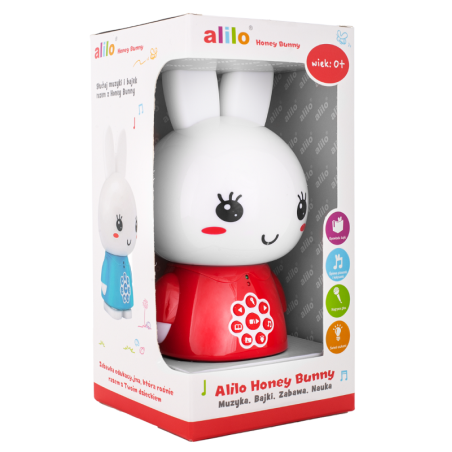 CZERWONY KRÓLICZEK interaktywna zabawka edukacyjna Honey Bunny