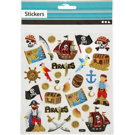 PIRACI naklejki brokatowe