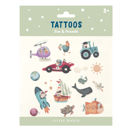 JIM&FRIENDS zestaw tatuaży
