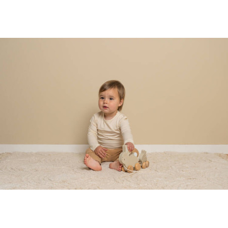 DREWNIANE KRÓLICZKI do ciągnięcia Baby Bunny