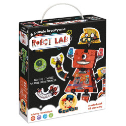 ROBOT LAB puzzle kreatywne 63 el.