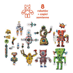 ROBOT LAB puzzle kreatywne 63 el.