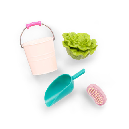 Duży koń 50 cm dla lalki AMERICAN SADDLEBRED z akcesoriami