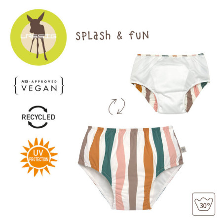 MAJTECZKI PIELUSZKA DO PŁYWANIA Fale pink/nature rozm.74/80