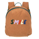 SMILE mini plecak sztruks caramel Little Gang