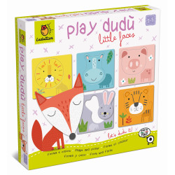 PLAY DUDÙ gra-układanka "czyj to pyszczek?" kształty, kolory, zwierzęta Ludattica 2+
