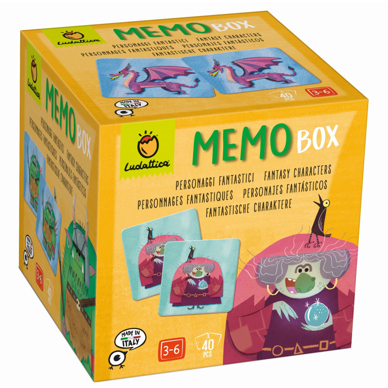 MEMO BOX - gra pamięciowa memory POSTACIE Z BAŚNI