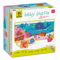 MORZE dwustronne puzzle dla najmłodszych 9 obrazków Baby puzzle