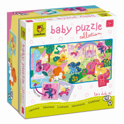 JEDNOROŻCE dwustronne puzzle dla najmłodszych 9 obrazków Baby puzzle