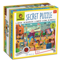 PLAC BUDOWY z ukrytymi motywami SECRET PUZZLE