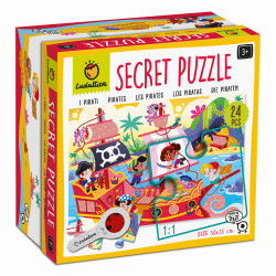 STATEK PIRACKI z ukrytymi motywami SECRET PUZZLE