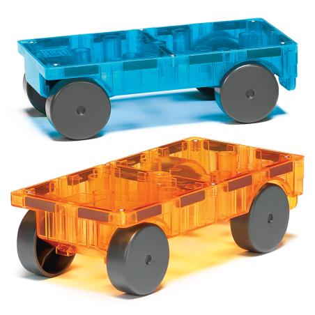 CARS magnetyczny zestaw do rozbudowy 2 el. pomarańczowy i niebieski