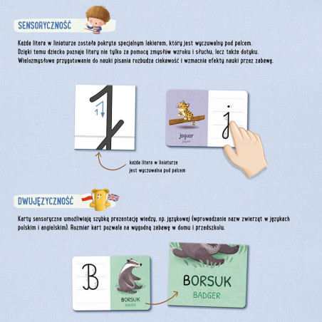 FELUŚ I GUCIO POZNAJĄ LITERKI gra edukacyjna