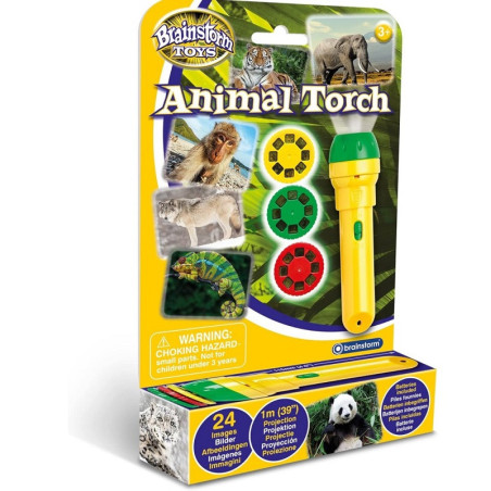 DZIKIE ZWIERZĘTA projektor latarka ze slajdami