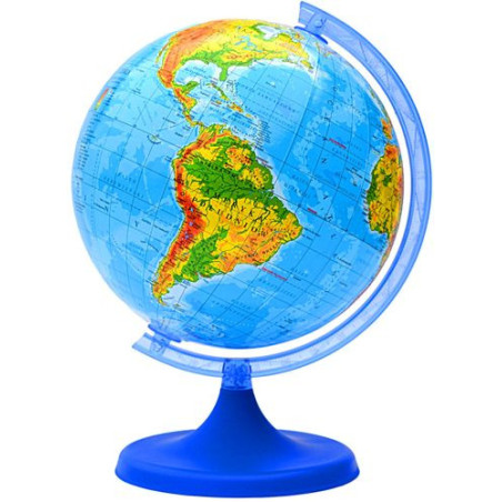 GLOBUS FIZYCZNY mapa świata 16 cm