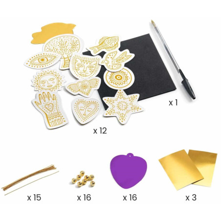 AMULETY SZCZĘŚCIA zestaw kreatywny zrób to sam Djeco 7+