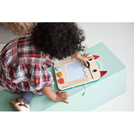 WILK LOUIS drewniana tablica znikopis