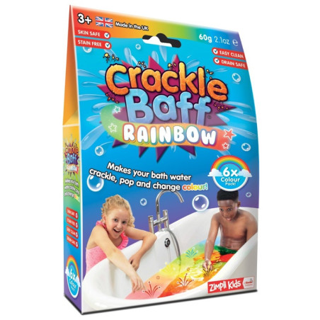 STRZELAJĄCY PROSZEK DO KĄPIELI Crackle Baff Rainbow 60g