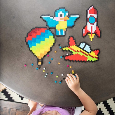 W POWIETRZU puzzle pixelki duży zestaw Jixelz 1500 el.