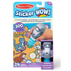 KOTEK stempel z naklejkami Sticker Wow