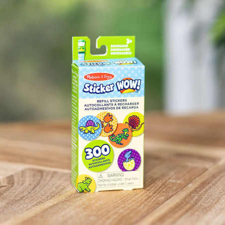 DINOZAUR naklejki uzupełniające zestaw 300 szt. Sticker Wow