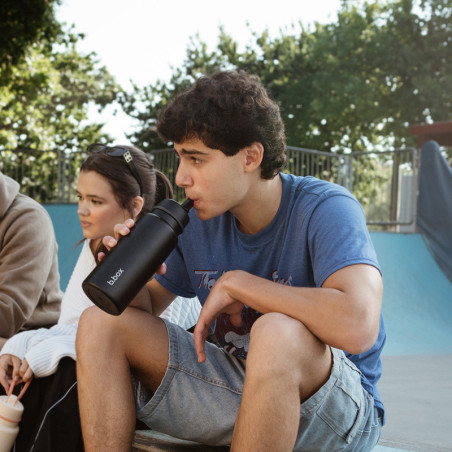 BUTELKA TERMICZNA ze składanym ustnikiem Deep Space 1L