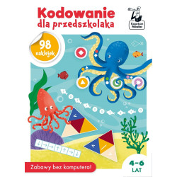 KODOWANIE DLA PRZEDSZKOLAKA książeczka z naklejkami 4-6 lat