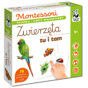 MONTESSORI. ZWIERZĘTA TU I TAM karty sensoryczne