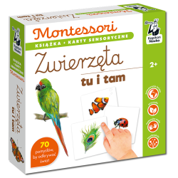 MONTESSORI. ZWIERZĘTA TU I TAM karty sensoryczne