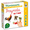 MONTESSORI. PRZYRODA TU I TAM karty sensoryczne