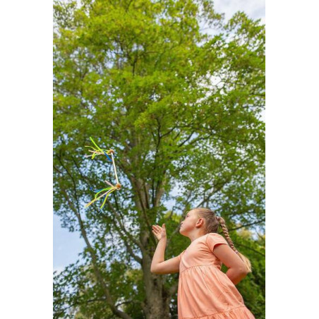 DREWNIANA PAŁECZKA MAŻORETKI z tasiemkami do tańca i gimnastyki