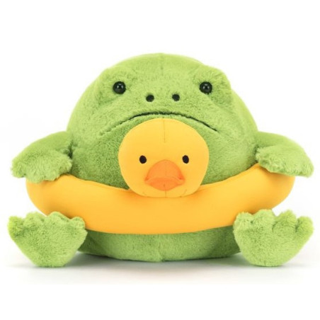 Deszczowa żaba RICKY z kaczuszką przytulanka 18 cm