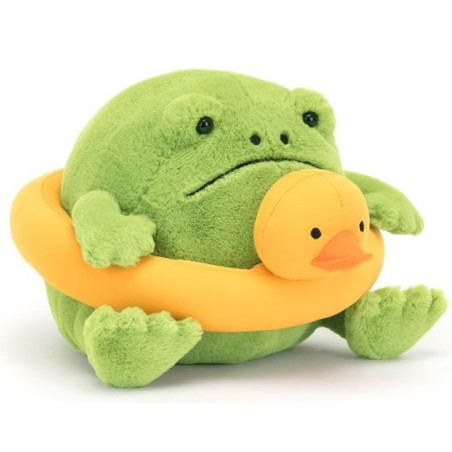 Deszczowa żaba RICKY z kaczuszką przytulanka 18 cm