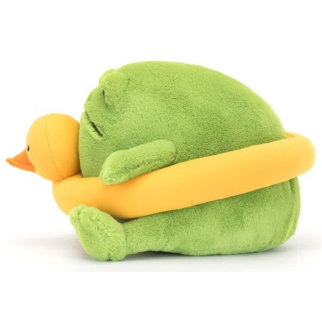 Deszczowa żaba RICKY z kaczuszką przytulanka 18 cm