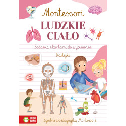 LUDZKIE CIAŁO. Montessori książeczka z naklejkami