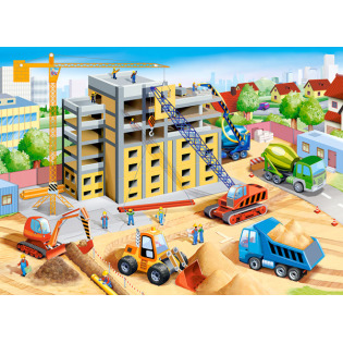 WIELKI PLAC BUDOWY puzzle tekturowe  70 el.