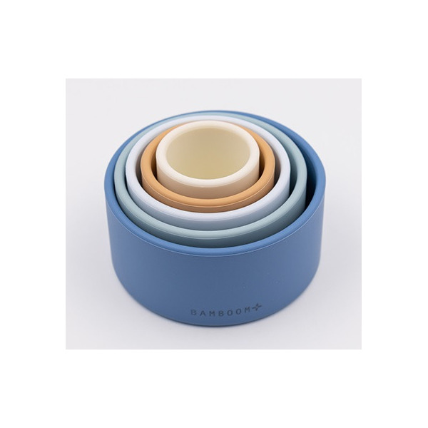 NIEBIESKA silikonowa wieża 5 el.